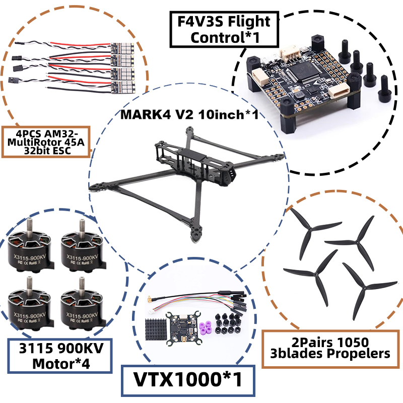 MARK4 V2 10inch F4V3S/F4V3S PL - Radiomaster Ranger 2.4Ghz Elrs Module ulasan dan harga