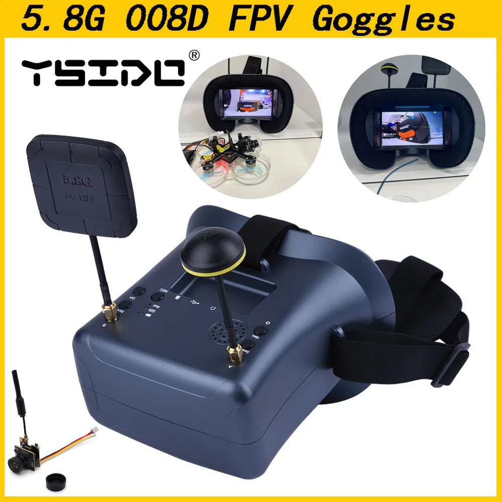 008D 5.8G 40CH 4.3 Inch 800*48 - Skyzone Cobra X V2 Fpv Goggles ulasan dan harga